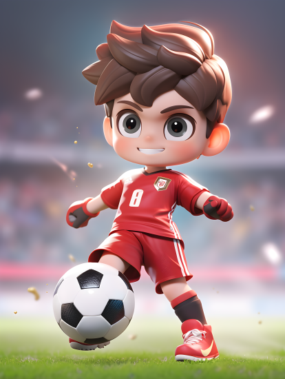 足球少年清新明亮摄影图片