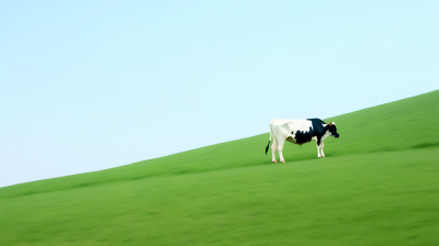 草原牧场中的奶牛摄影图