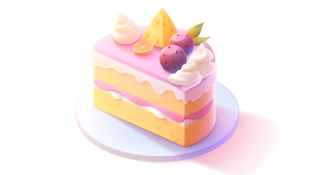 可爱粉色蛋糕摄影图
