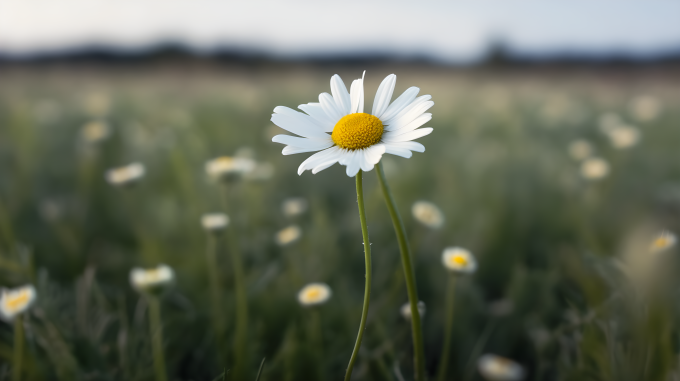 阳光之中的白黛花