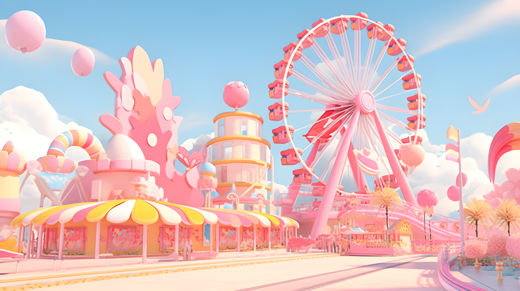 梦幻主题公园摄影图片