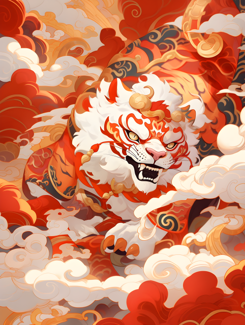 华丽可爱十二生肖怪兽摄影图片