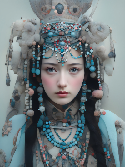 中国传统民族服饰摄影图片