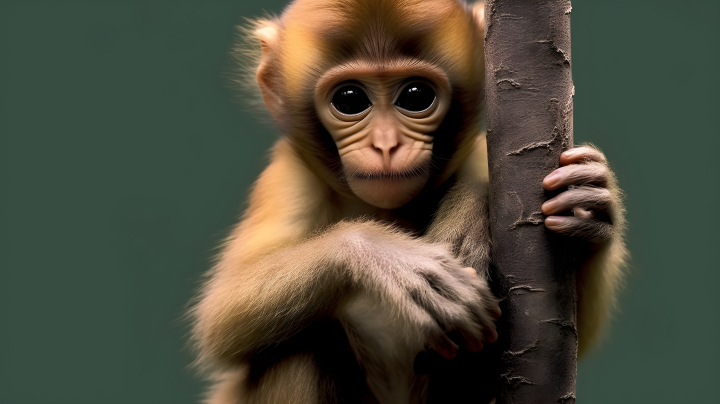 可爱小猴子摄影版权图片下载