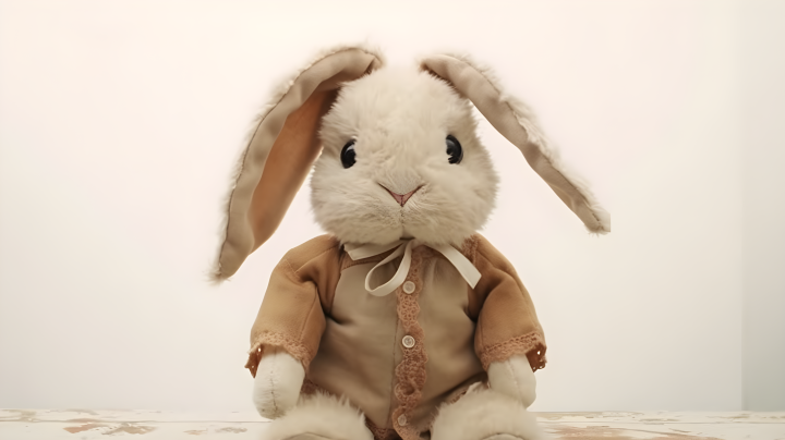 可爱兔子玩偶摄影版权图片下载