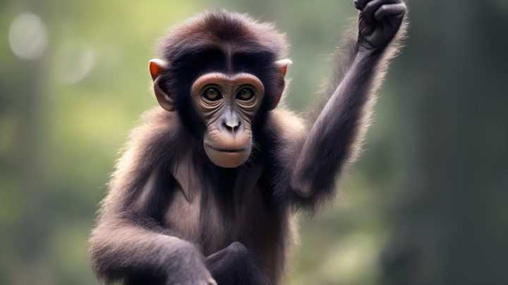 自然动物可爱小猴子摄影图版权图片下载