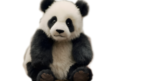 可爱熊猫玩偶摄影图片