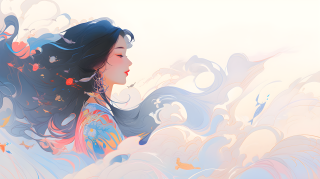 中国女性摄影图