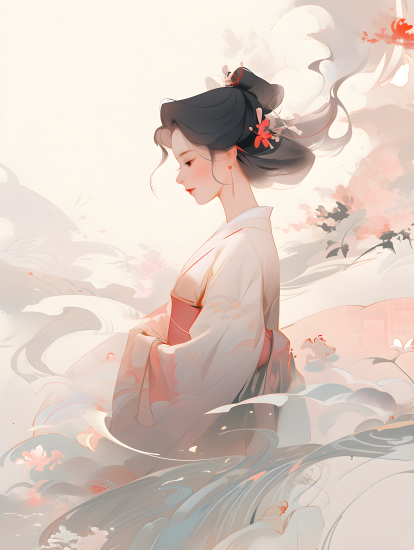 古典中式淡雅美女高清图