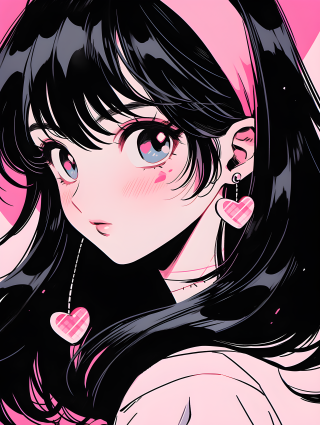 清新女孩心动时刻