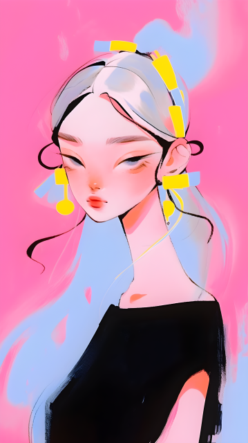 粉色皮肤的巴比娃娃摄影图片