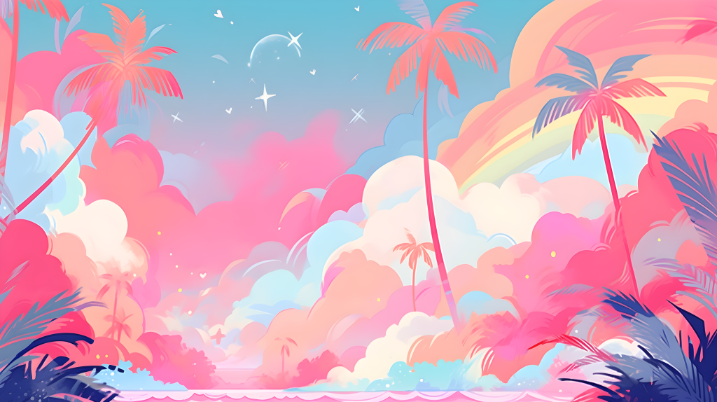 绚丽多彩的海边摄影图片