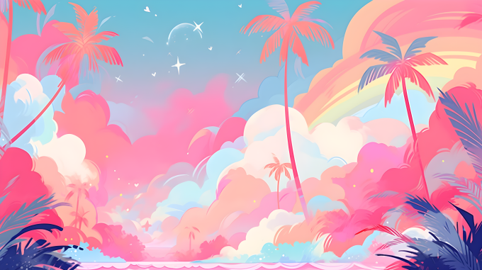 绚丽多彩的海边摄影图片