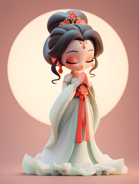 唯美中国风女性角色摄影图片