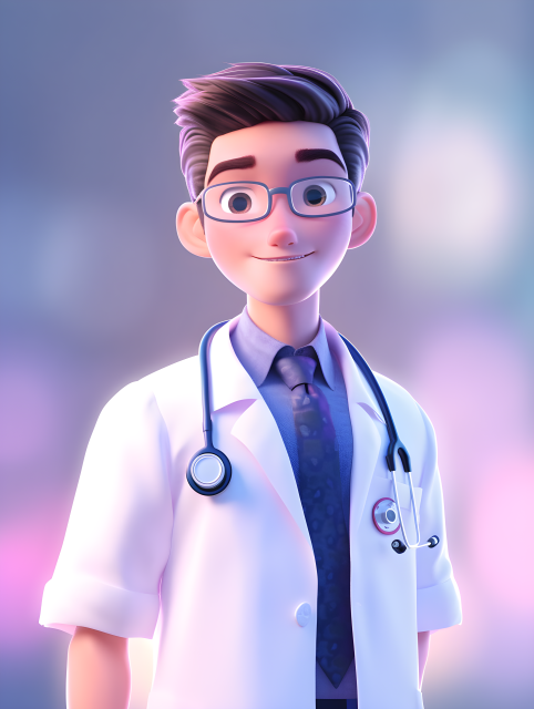 亚洲专业卡通医生摄影图片