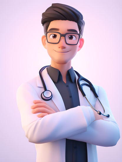 亚洲卡通有责任感医生摄影图片