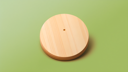 柔和色调下的小木盘——摄影图片