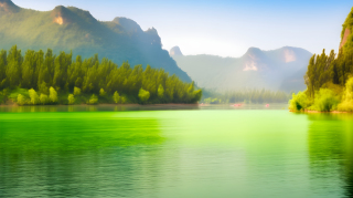洛阳湖旅游指南——中国最佳度假胜地摄影图片