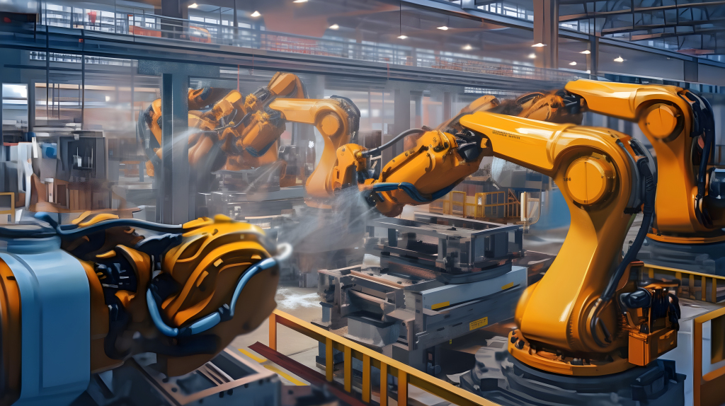 橙色机器人摄影图片