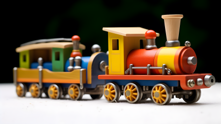 儿童玩具火车摄影图片