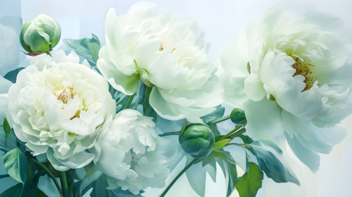 透明素雅清新明亮的鲜花摄影版权图片下载