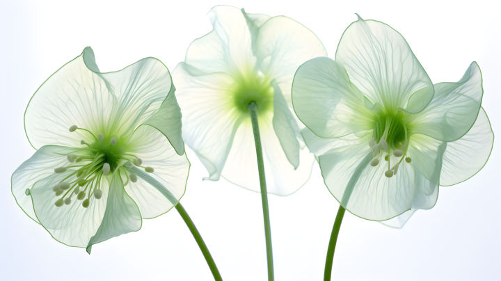 清新明亮的白色鲜花摄影版权图片下载