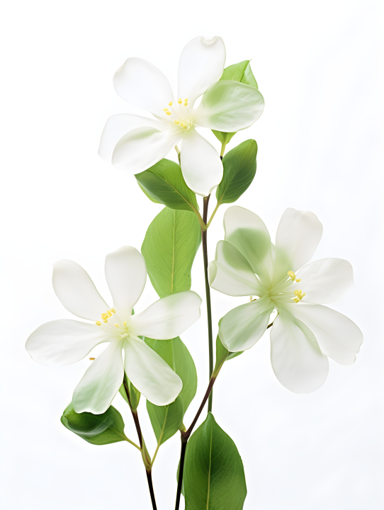 生动翠绿的花卉透亮风格摄影版权图片下载