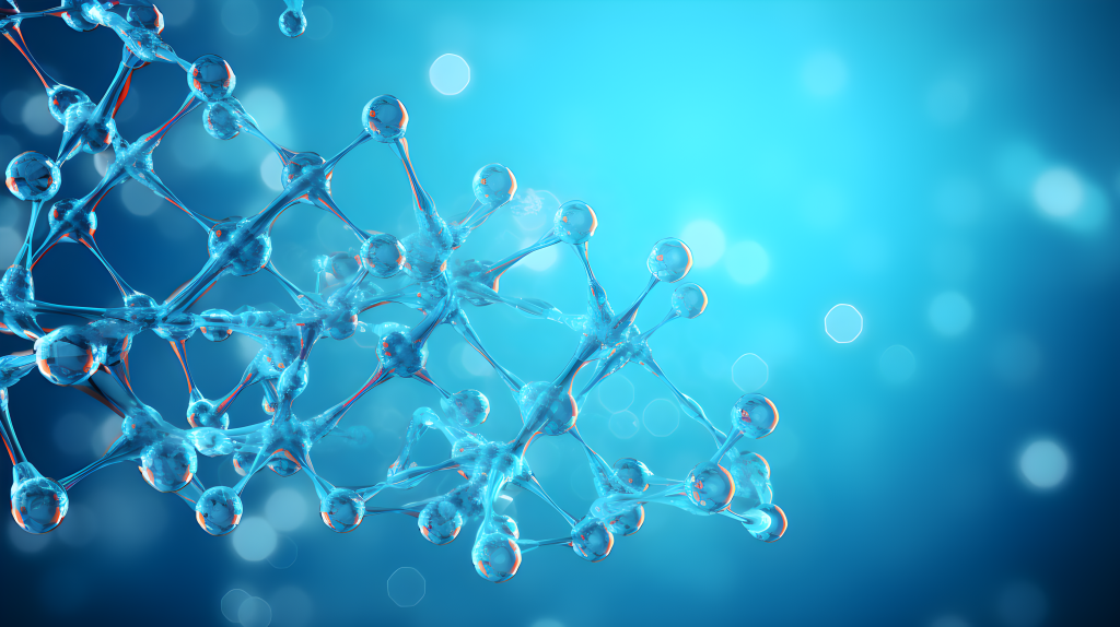 分子间的微观联系摄影图片