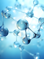 化学世界中的分子及其连接的摄影图片