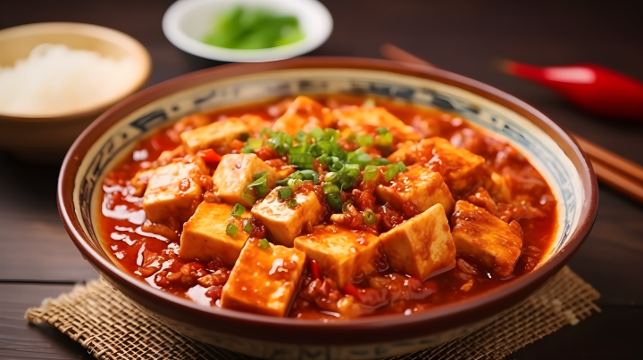 中国美食麻婆豆腐摄影图版权图片下载
