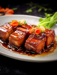 中国美食红烧肉摄影图片