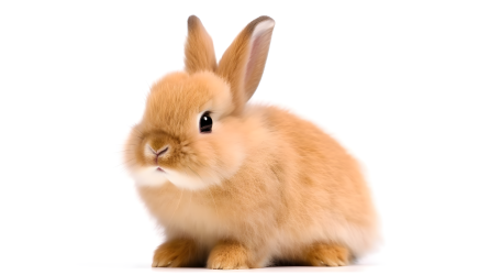 可爱棕色小兔子摄影图片