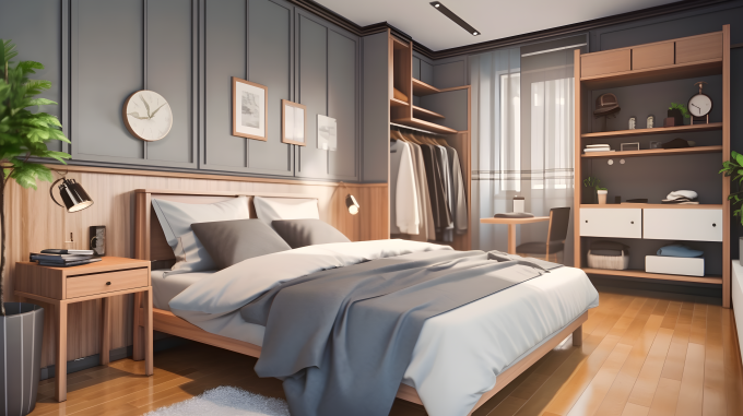 温馨小屋卧室摄影图片