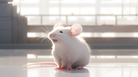 医学实验白鼠观望的摄影图片