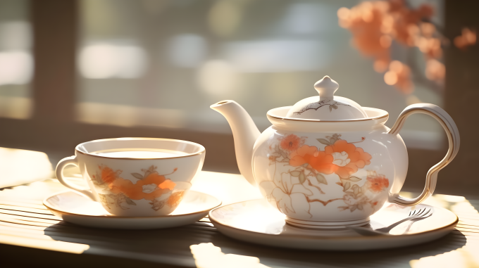 东方风格白橙光摄影图片