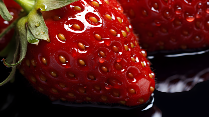 草莓种子的闪亮新潮摄影图版权图片下载