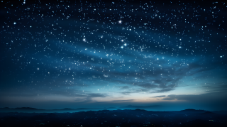视觉盛宴星空夜景摄影图