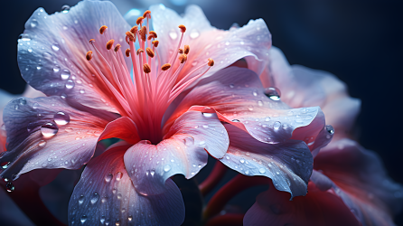 绽放中的花朵超级细节摄影图