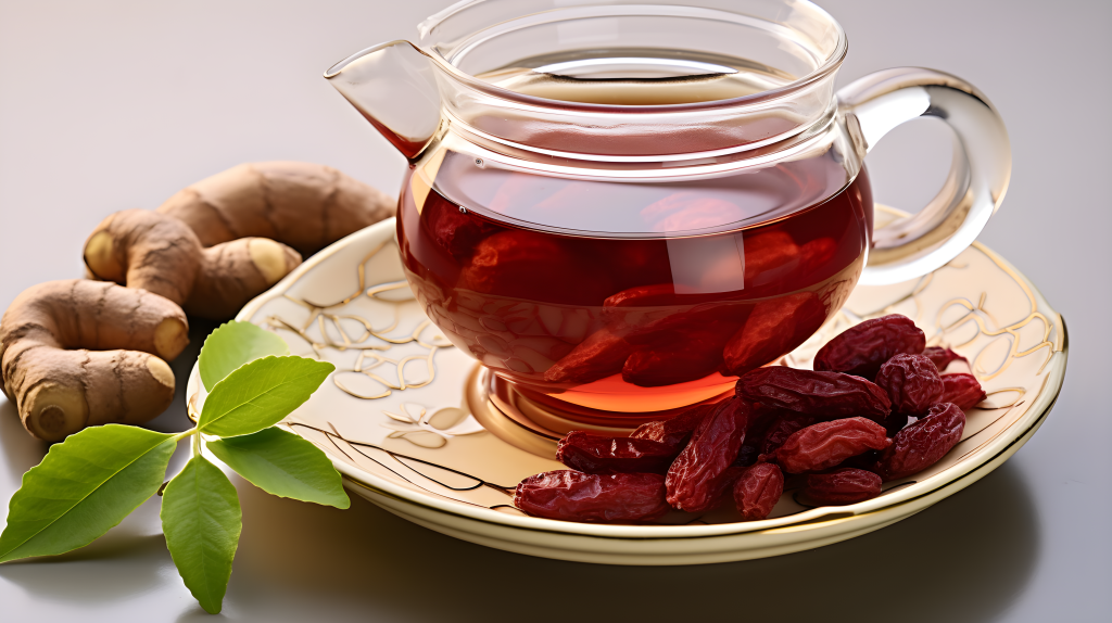 中式养生茶摄影版权图片下载