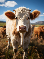 草原牧场奶牛摄影图