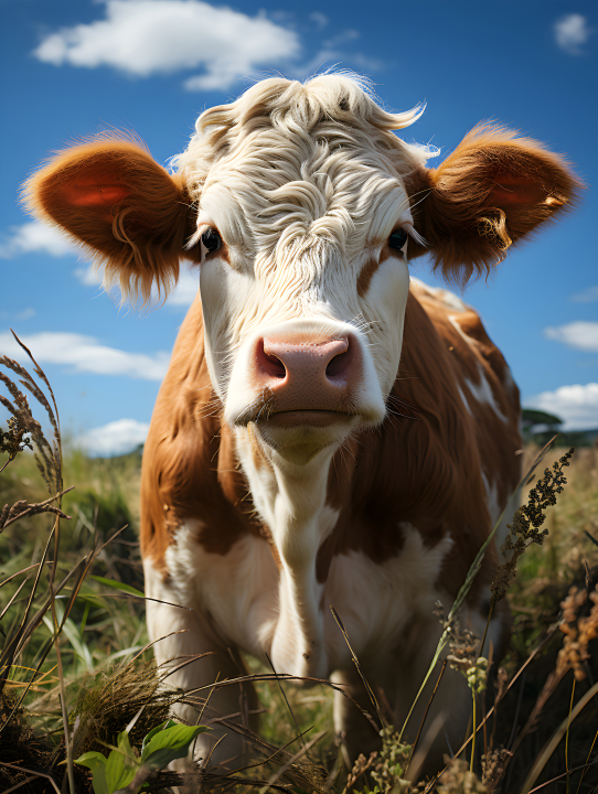 草原上的牛摄影版权图片下载
