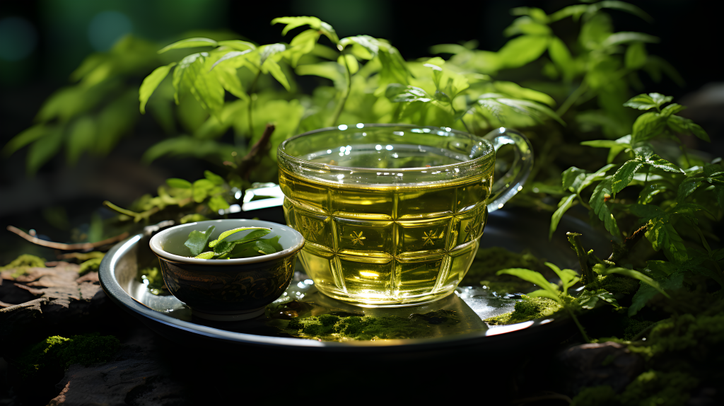 茶香四溢清新茶文化摄影图版权图片下载
