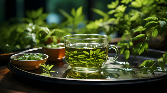 传统清新品茶文化摄影图