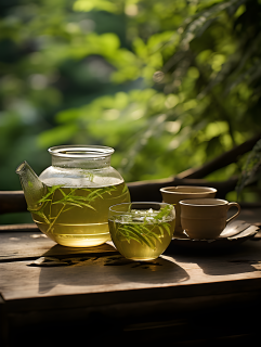 清新传统茶文化场景摄影图
