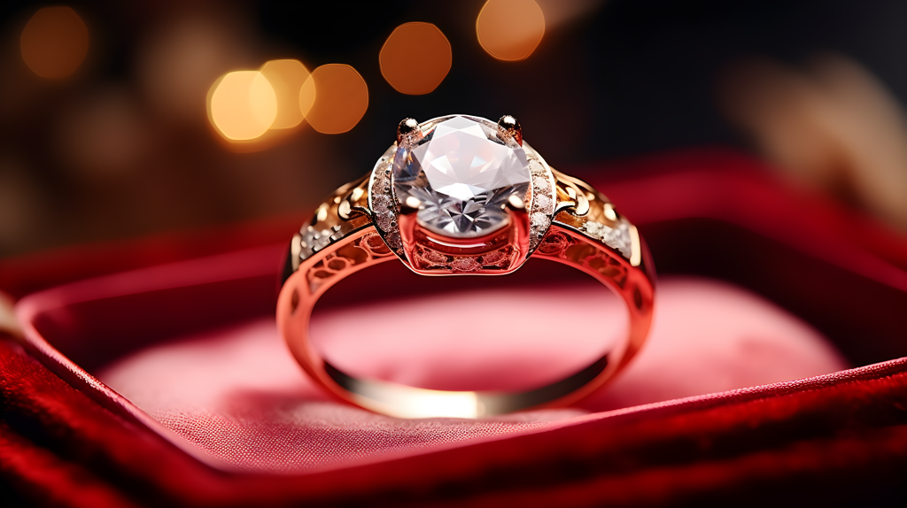 钻石戒指珠宝首饰摄影图版权图片下载