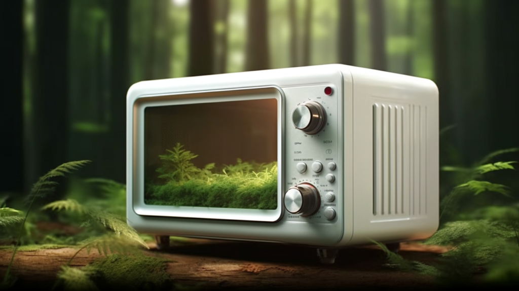 森林中的小白微波炉版权图片下载