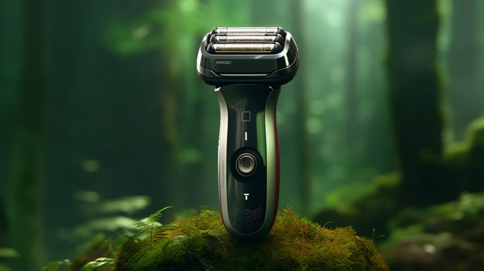电动剃须刀摄影图片