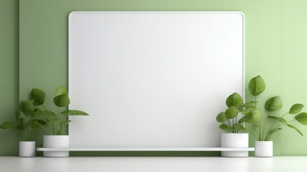 绿墙植物装饰摄影图片