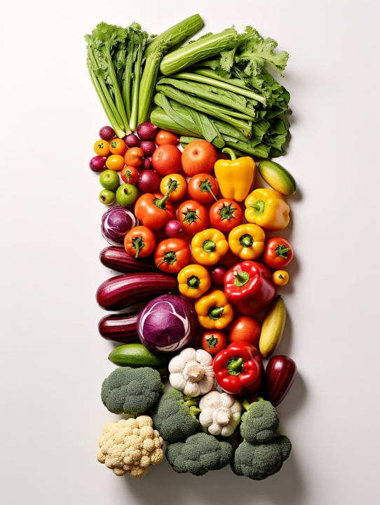 健康蔬菜拼盘摄影版权图片下载