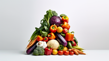 健康蔬菜白底摄影图